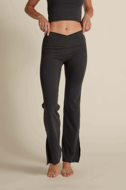Soft Flared Legging Charcoal