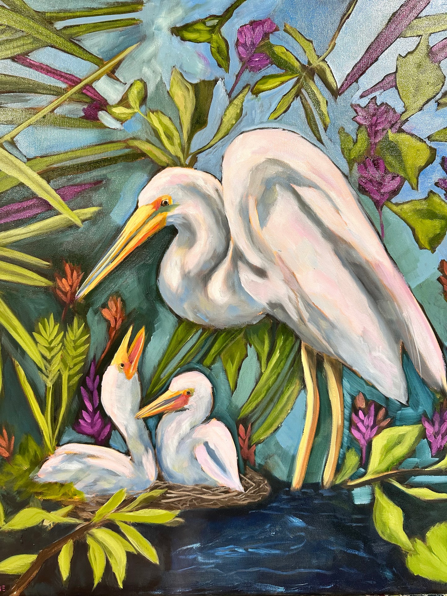 Mothering (Colorful) Art Print
