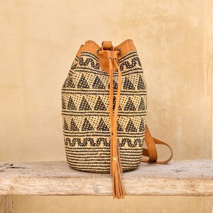 Rattan Sling Backpack