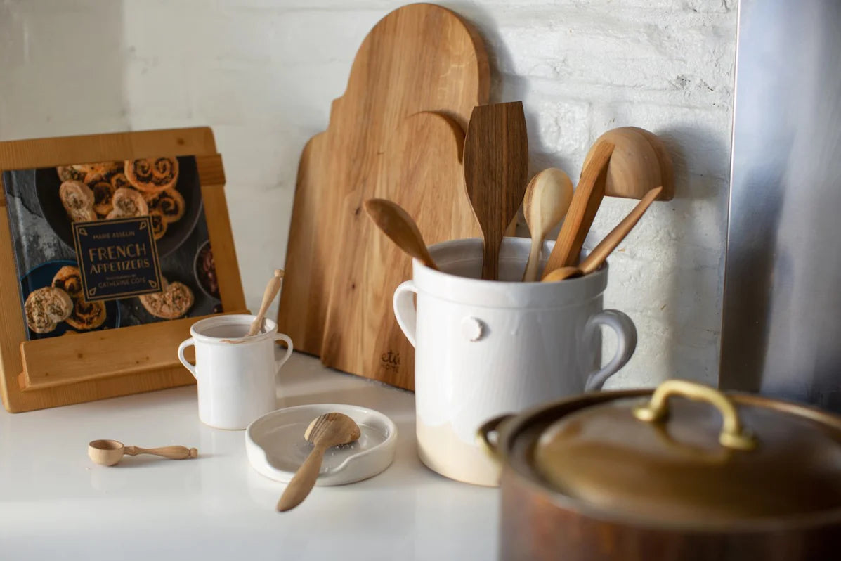 Euro Fruitwood Serving Spoon