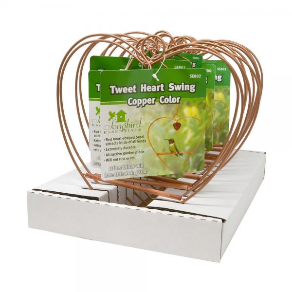 Tweet Heart Copper Hummingbird Swing