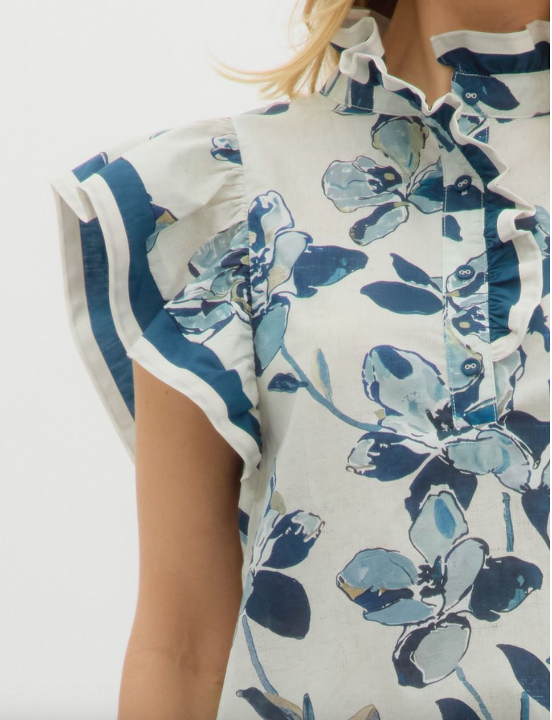 Sadie Navy Top