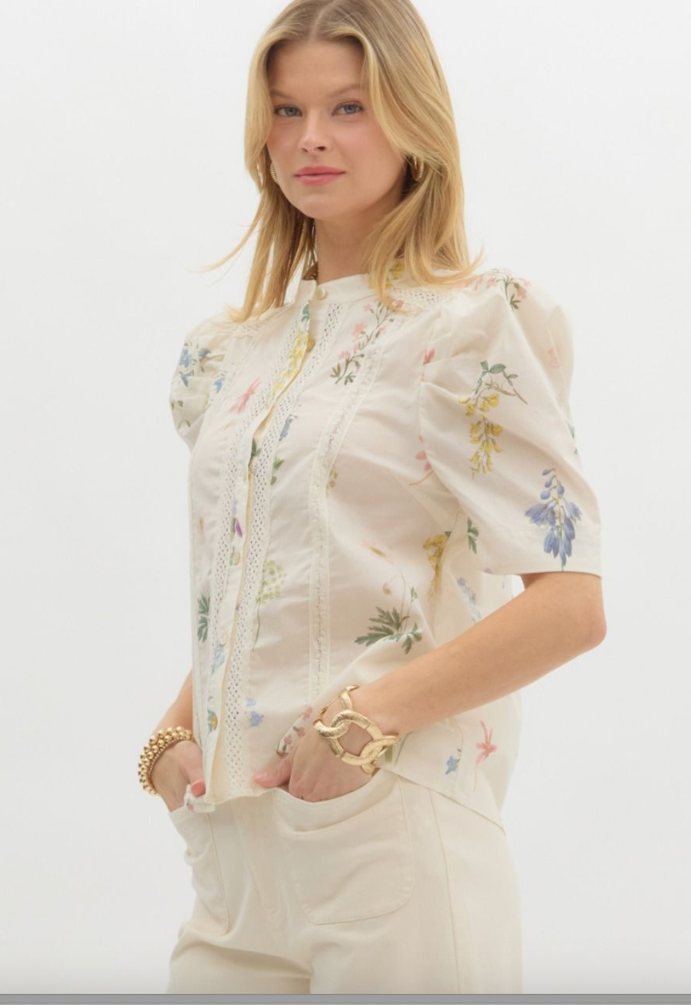 Vivie Floral Top