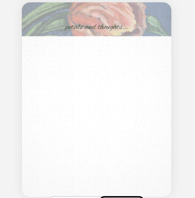 Petals & Thoughts Notecard Set