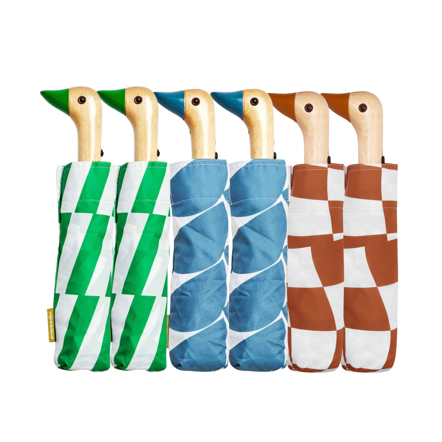 Original Duckhead USA - NEW! Multipack - Kelly/Denim/Peanut Duck Umbrellas - 6 pcs