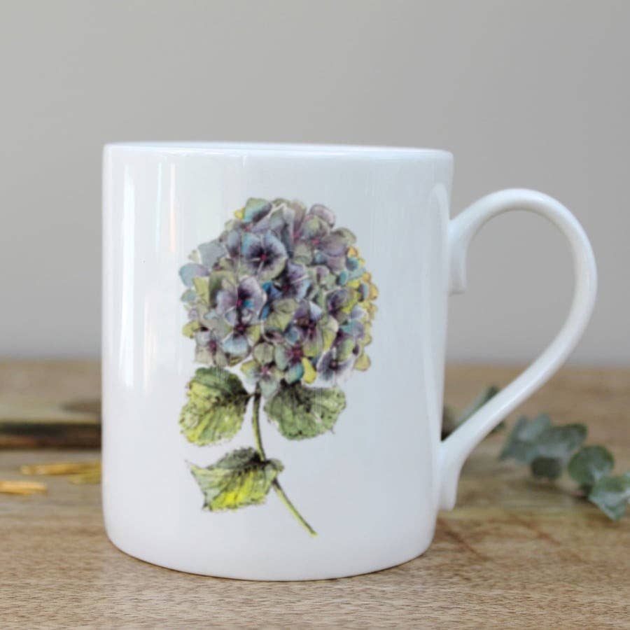 Toasted Crumpet - Hydrangea Mug In A Gift Box