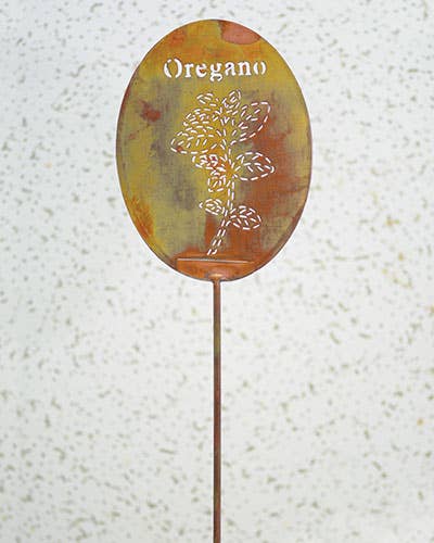 Ancient Graffiti - Flamed Oregano Plant Stake