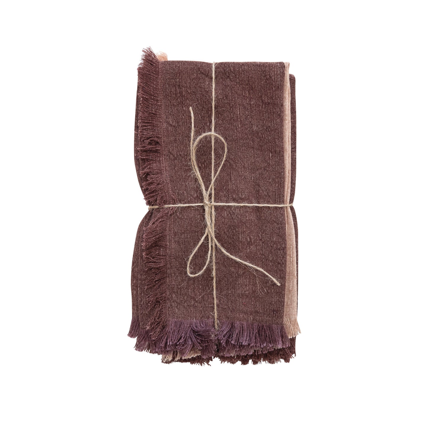 Stonewashed Linen Napkins w/ Fringe