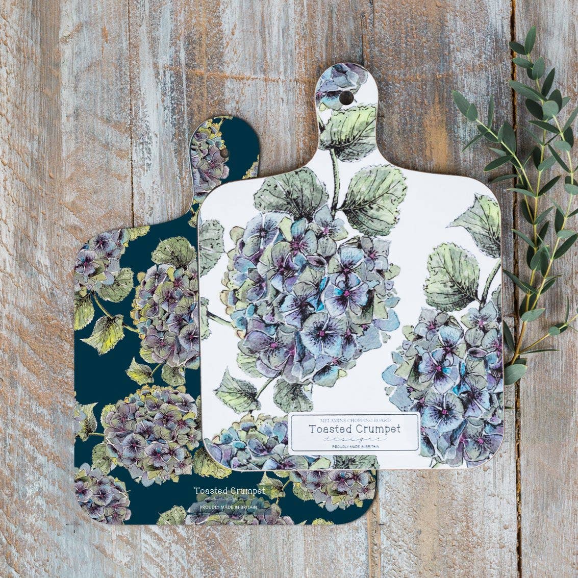 Toasted Crumpet - Hydrangea Mini Chopping Board
