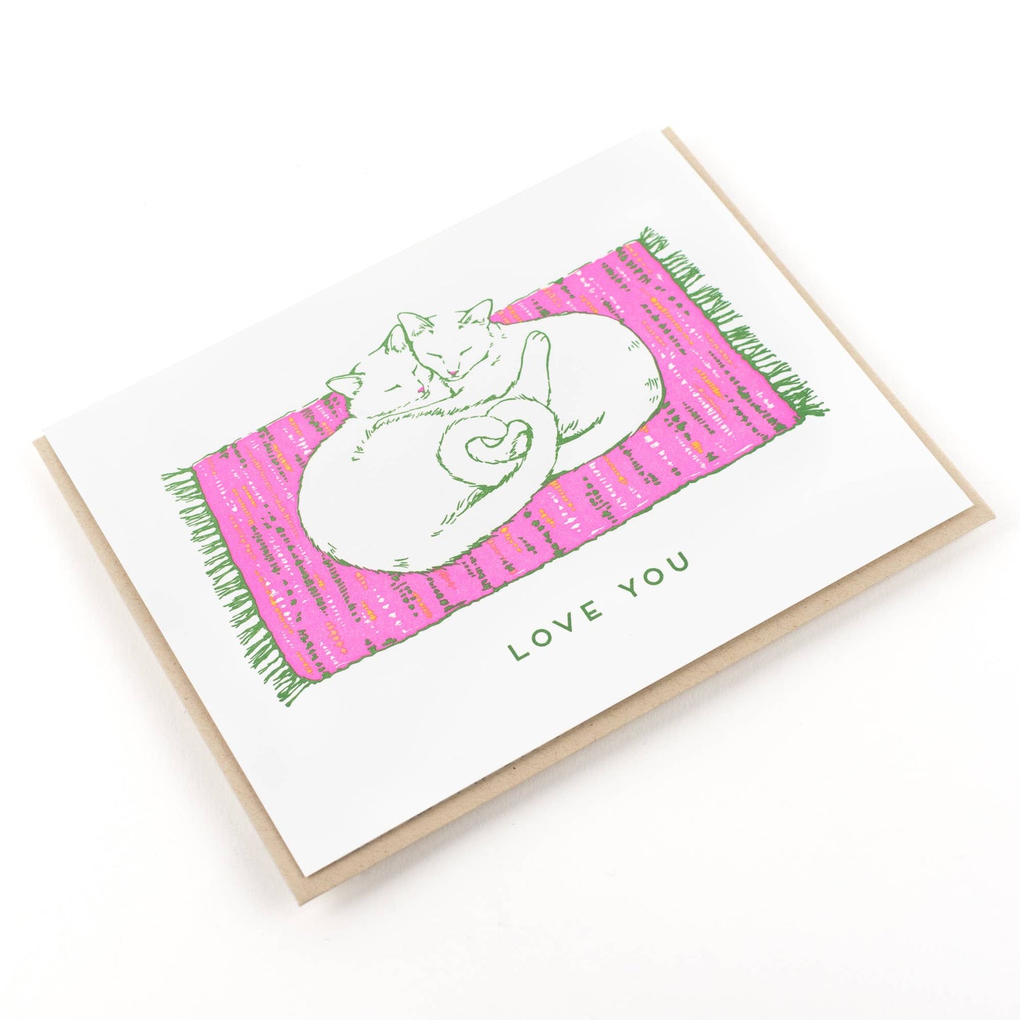 Cat Love Greeting Card: Single Card