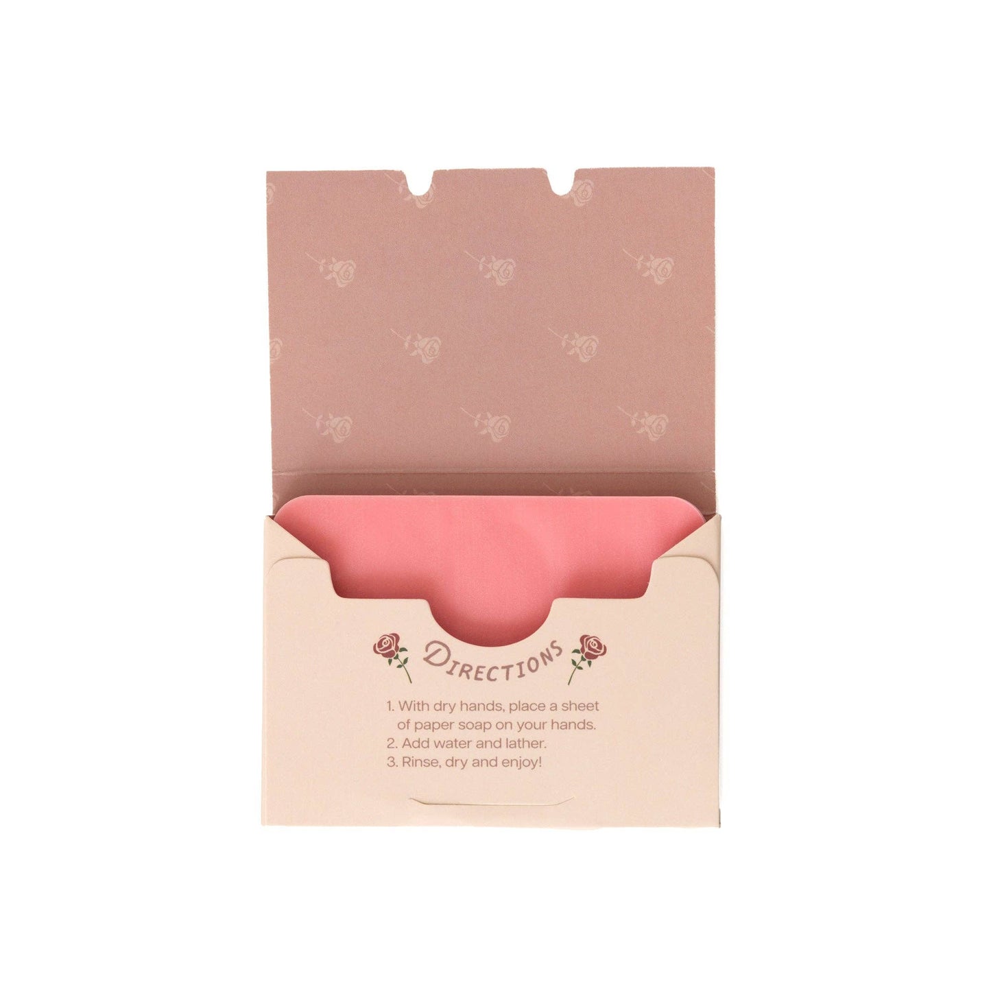 123 Farm - Paper Soap – Rose Scent, Travel Size, 50 Sheets