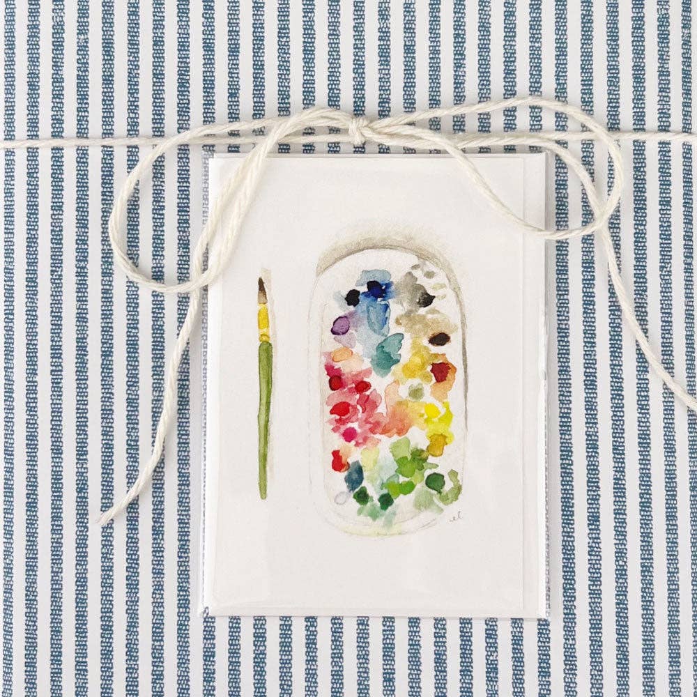 emily lex studio - Paint palette mini notecard