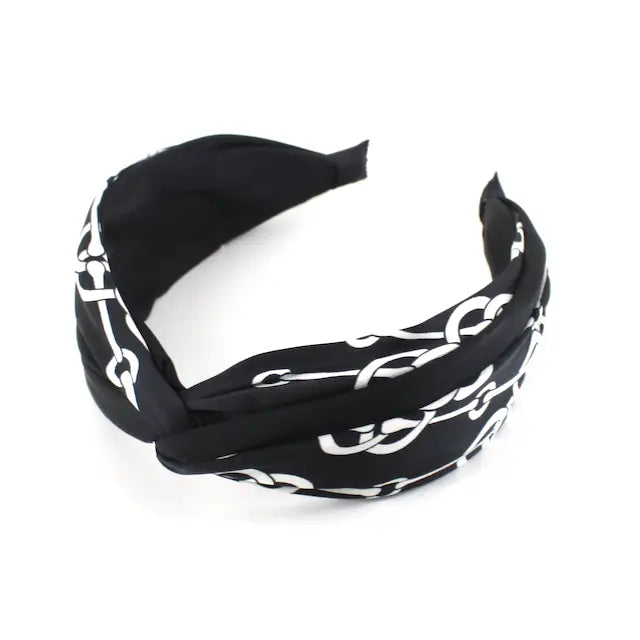 Headband - Black Chains