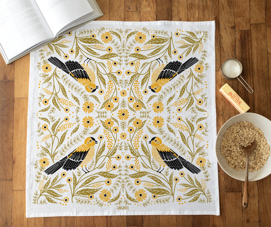 Gingiber - Goldfinch Tea Towel
