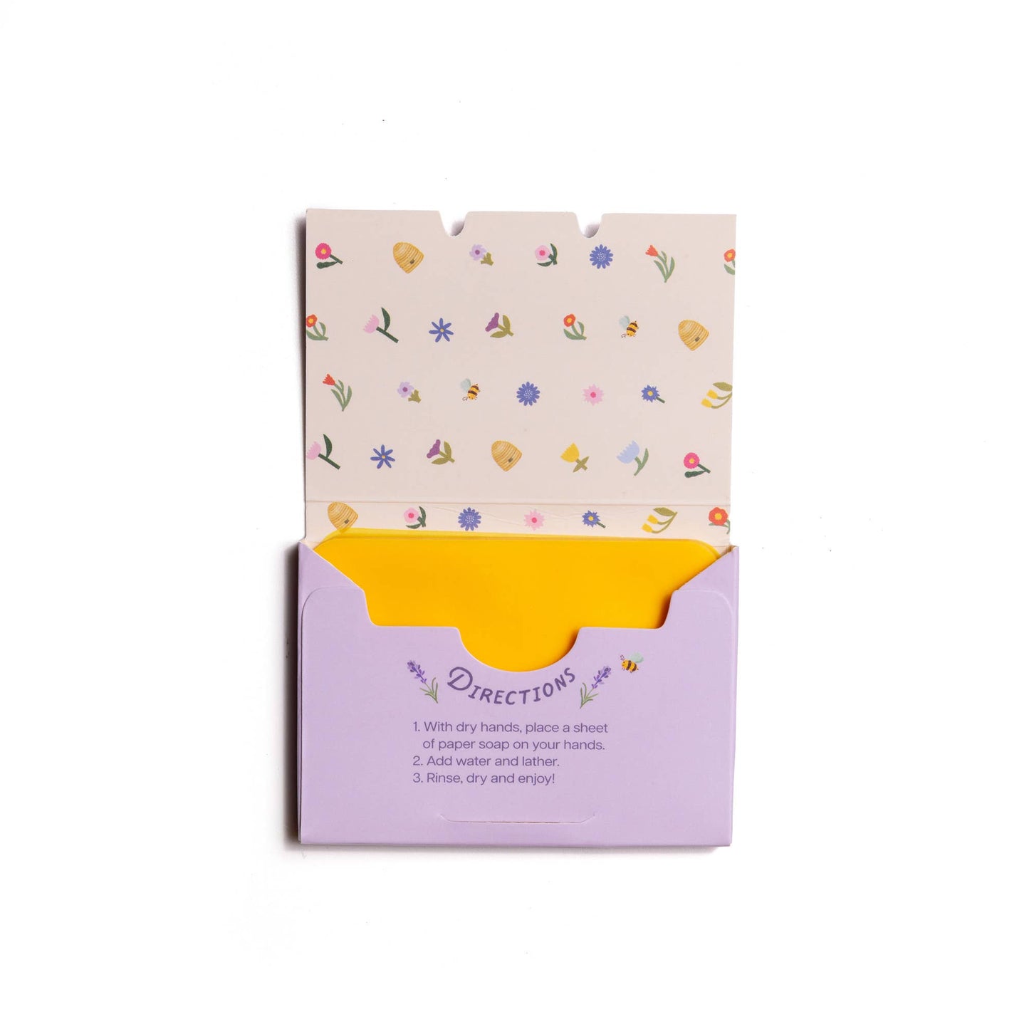 123 Farm - Paper Soap – Lavender Honey Scent, Travel Size, 50 Sheets
