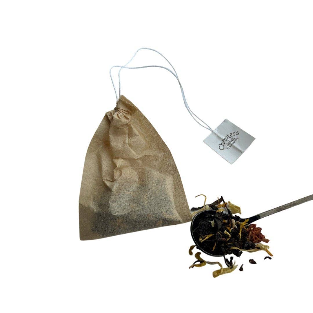 Chapters Tea - Natural Paper Drawstring Bags (empty): 100 Pack