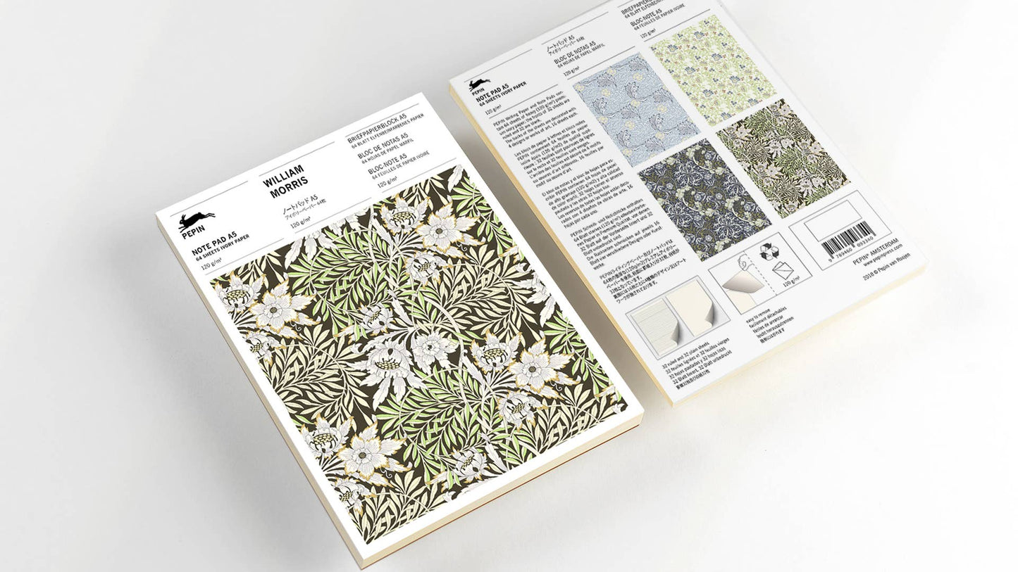 Pepin Press - William Morris A5 Note Pad & Writing Paper