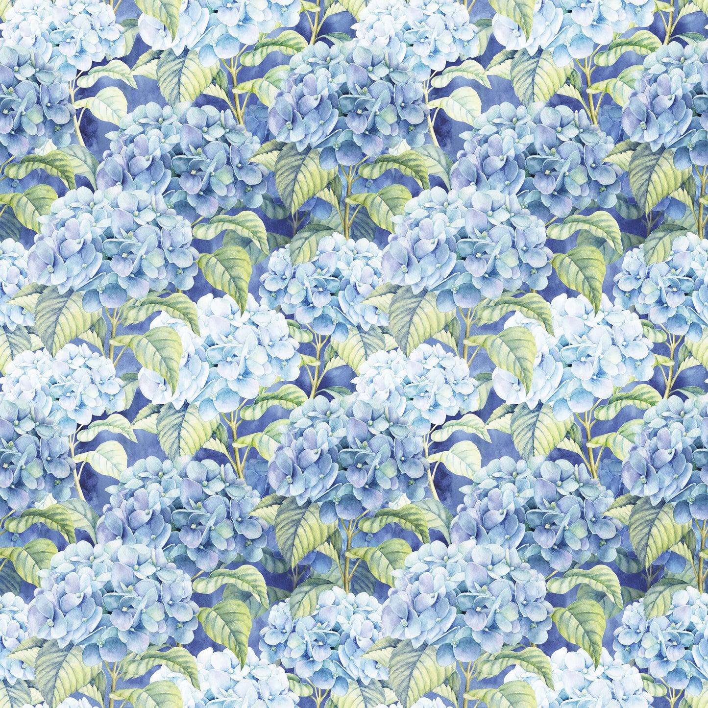 European Excellency - Blue Hydrangea Napkins - Floral Paper Napkins: Lunch