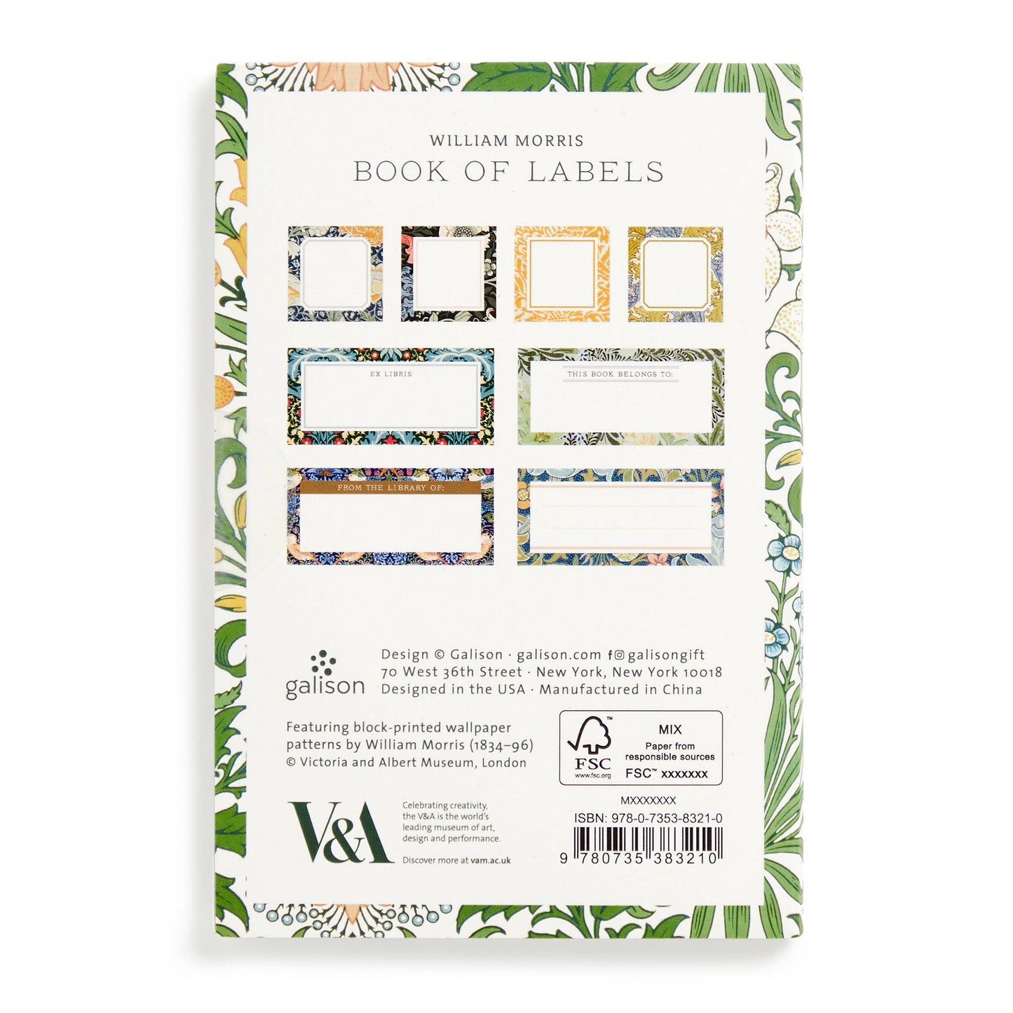 Chronicle Books - William Morris Book of Labels