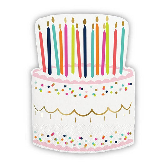 Slant Collections by Creative Brands - Shaped Napkins - Birthday Cake