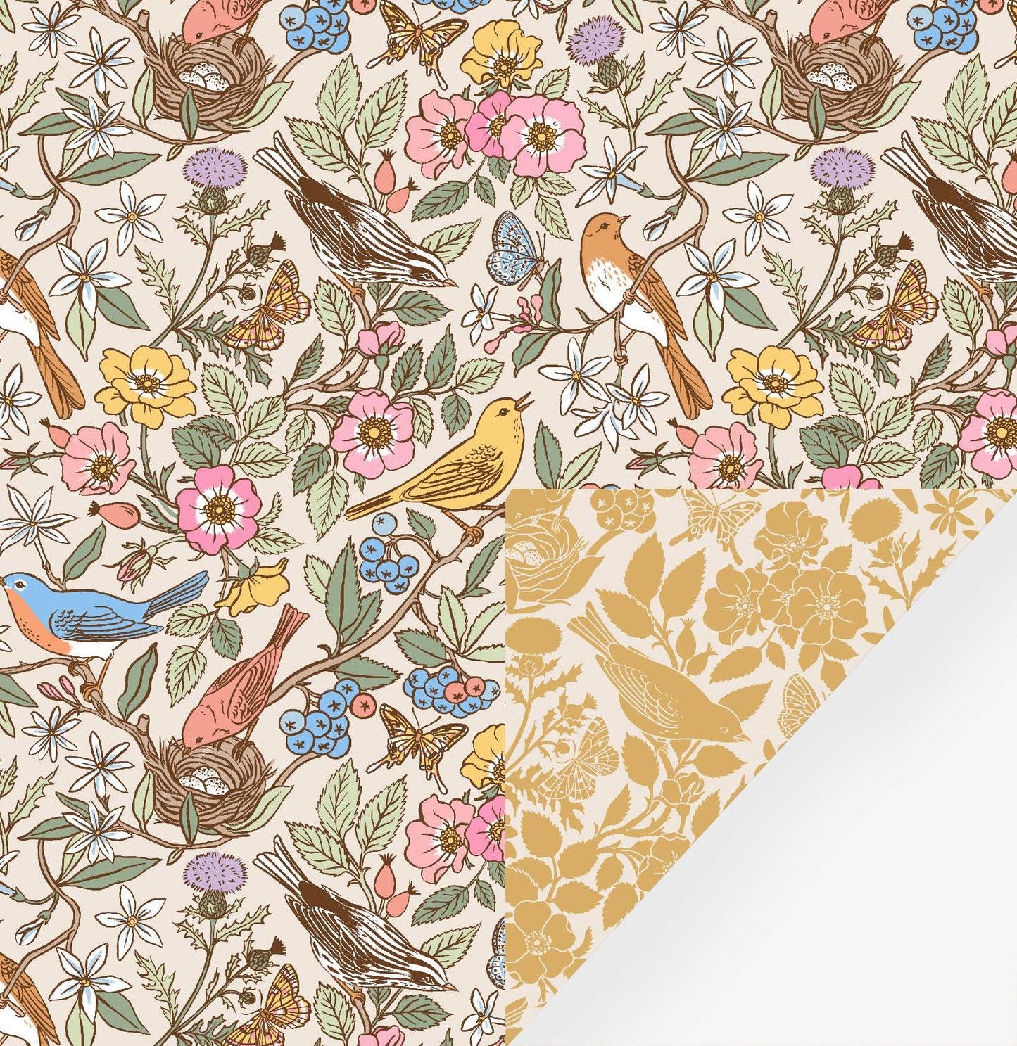 Botanica Paper Co. - SONGBIRDS | Double Sided Wrapping Paper