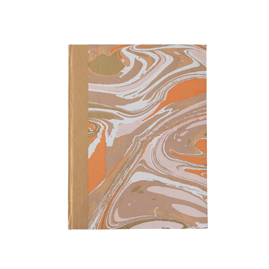 Handmade Marbled Blank Journal
