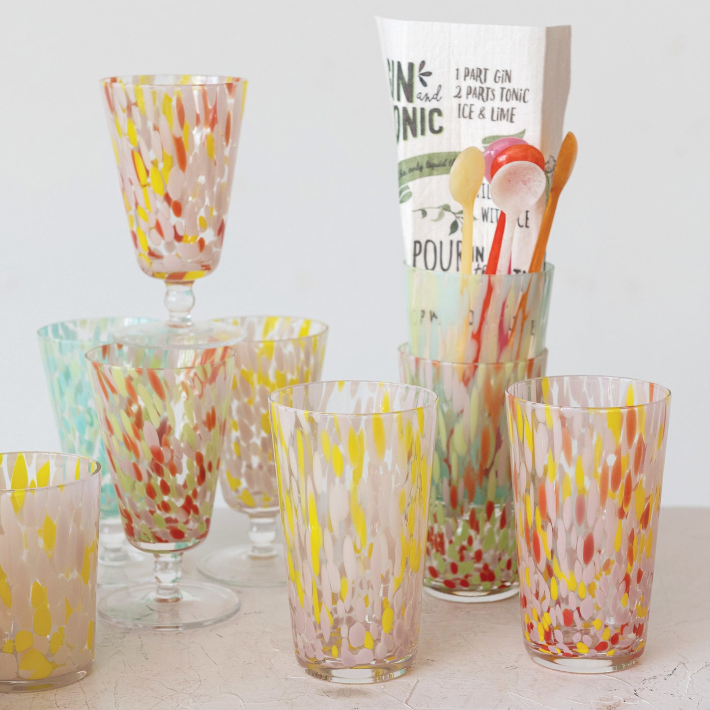 Confetti Champagne Glasses