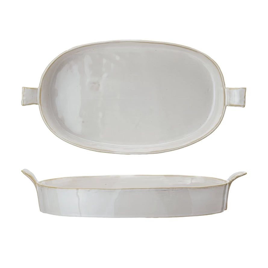 1-1/2 Quart Stoneware Baker w/ Handles