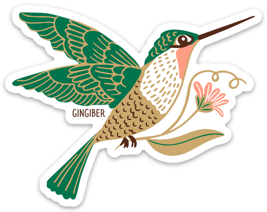 Gingiber - Hummingbird Sticker