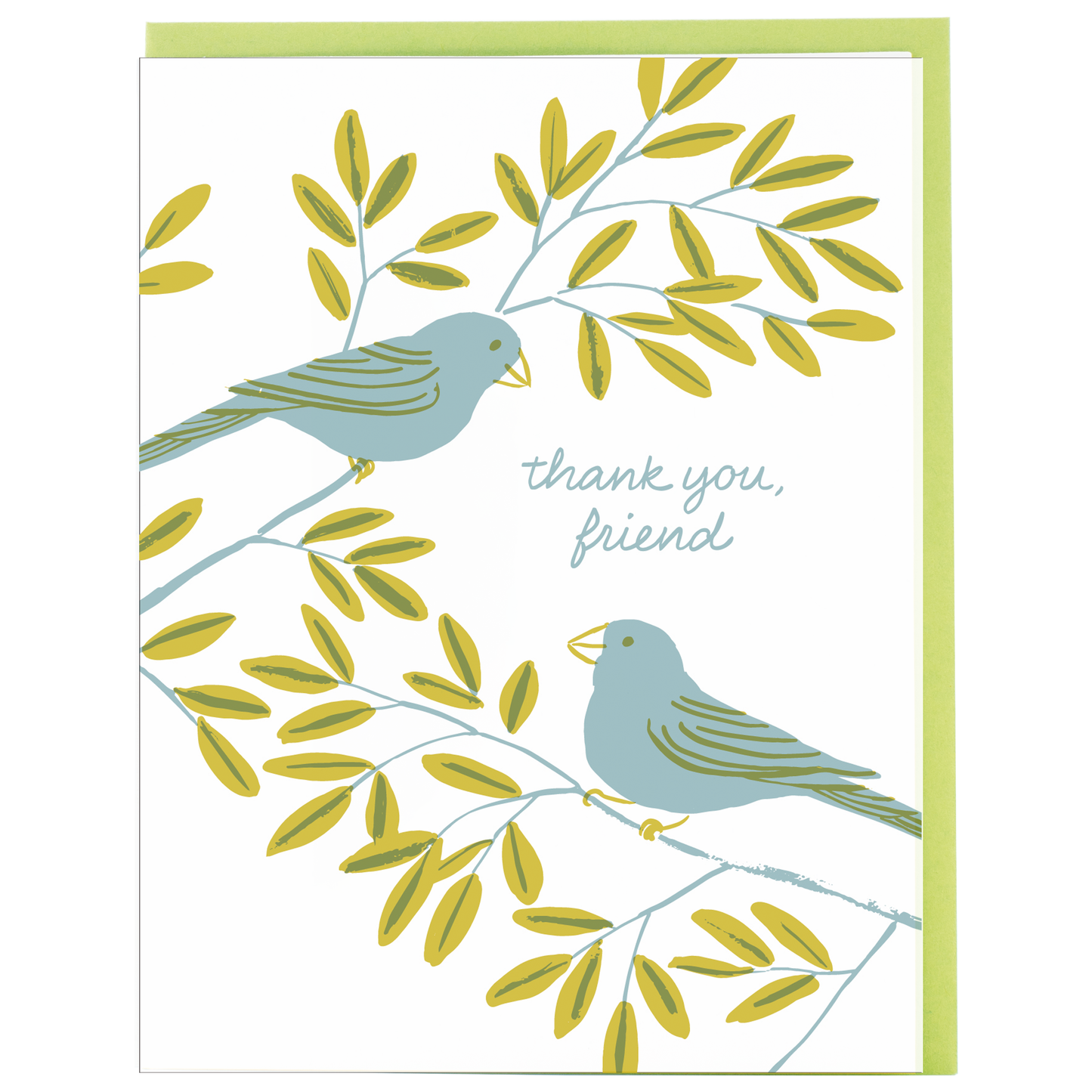 Smudge Ink - Little Birds Thank You Card