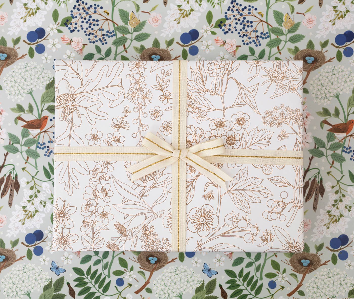 FLOWERING TREES | Double Sided Wrapping Paper