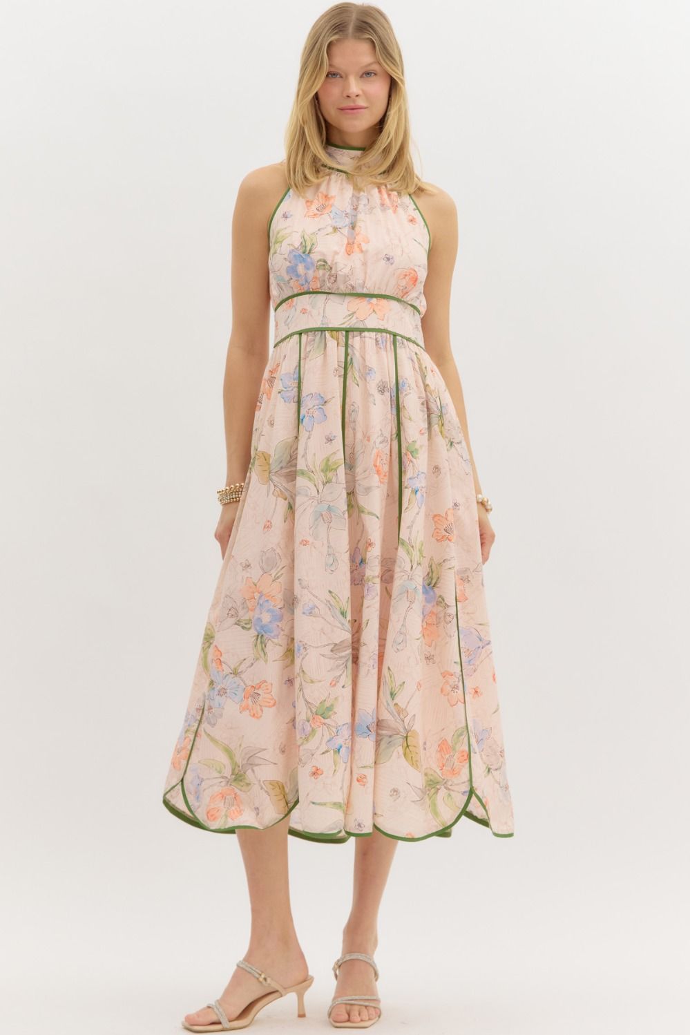 Lorelai Blush Floral Dress