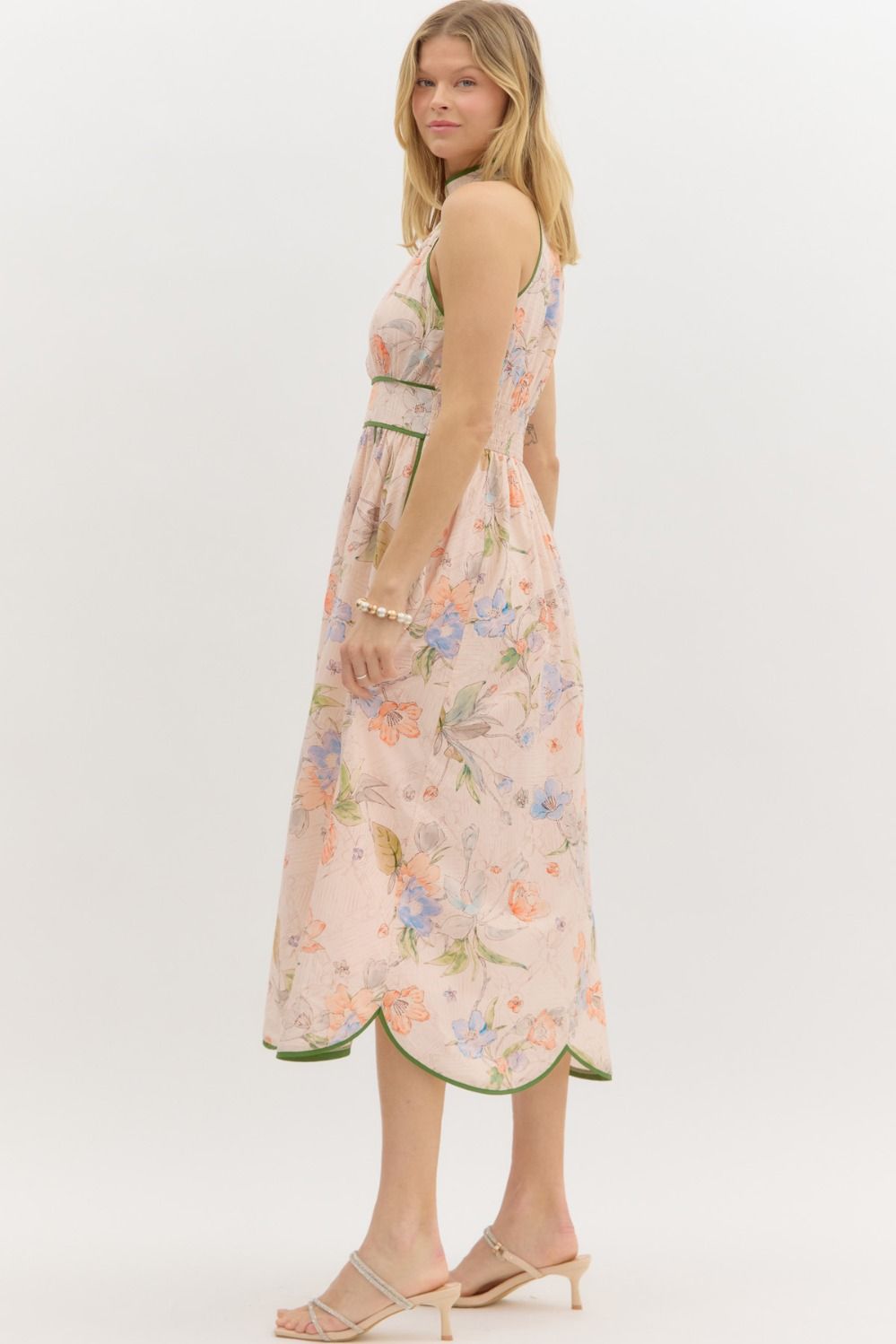 Lorelai Blush Floral Dress
