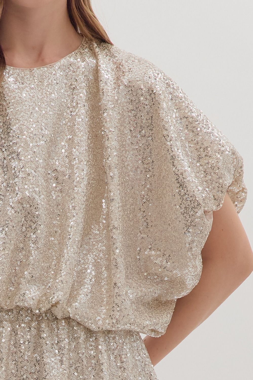 Sequined Holiday Top