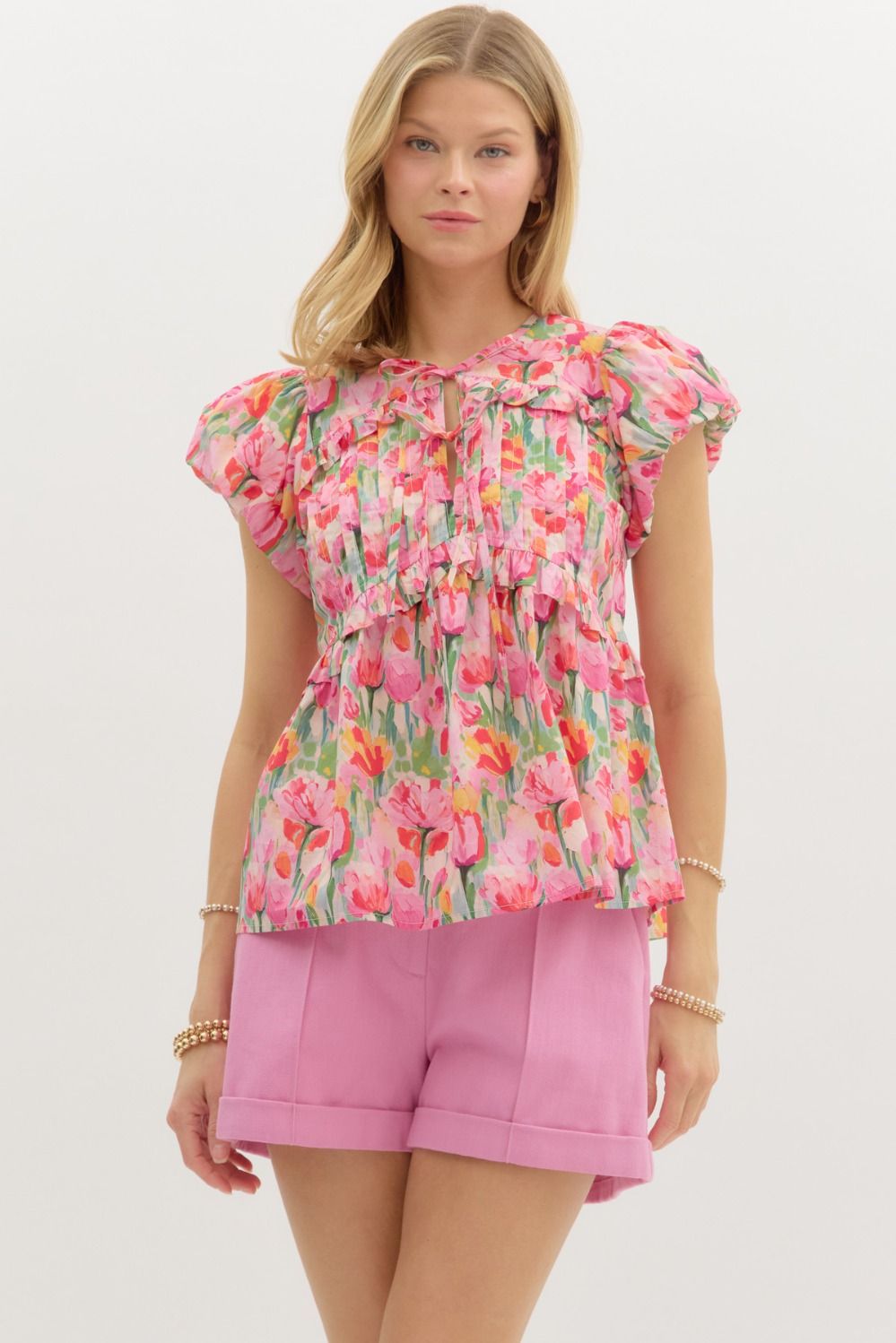 Elina Floral Top