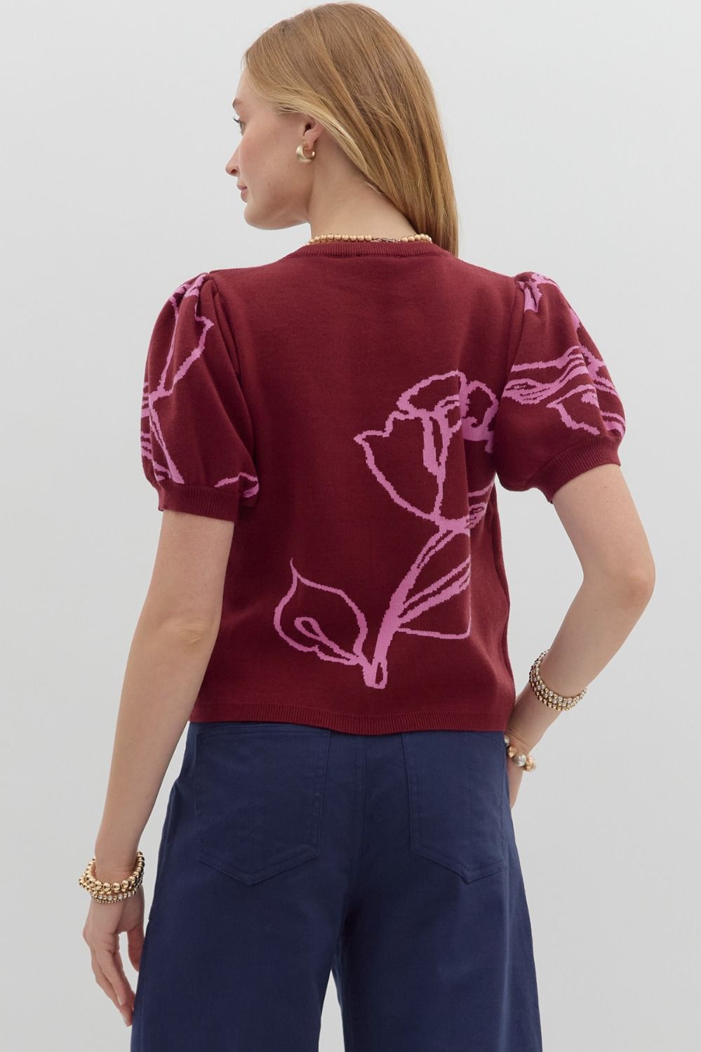 Adeline Burgundy Sweater