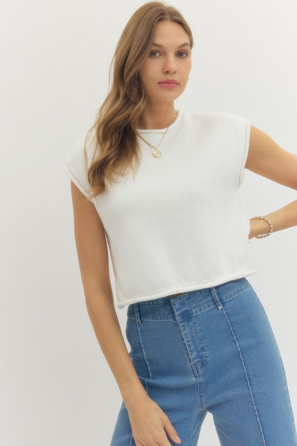 Cassie Cotton Knit Top