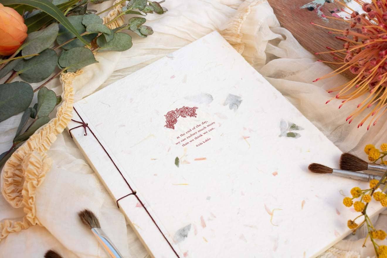 Oblation Papers & Press - Frida Kahlo Handmade Paper Inspiration Journal