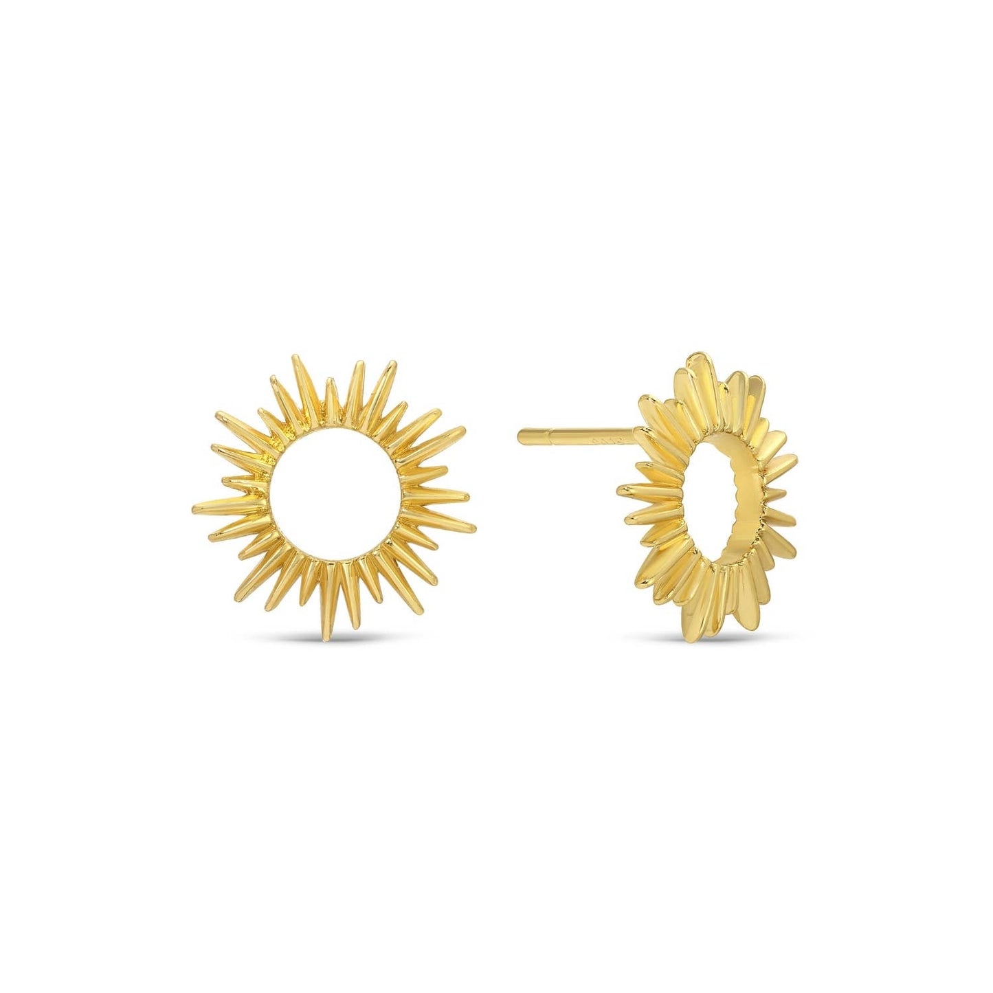 Splendid Iris - Open Sun Studs On Velvet Gift Tag
