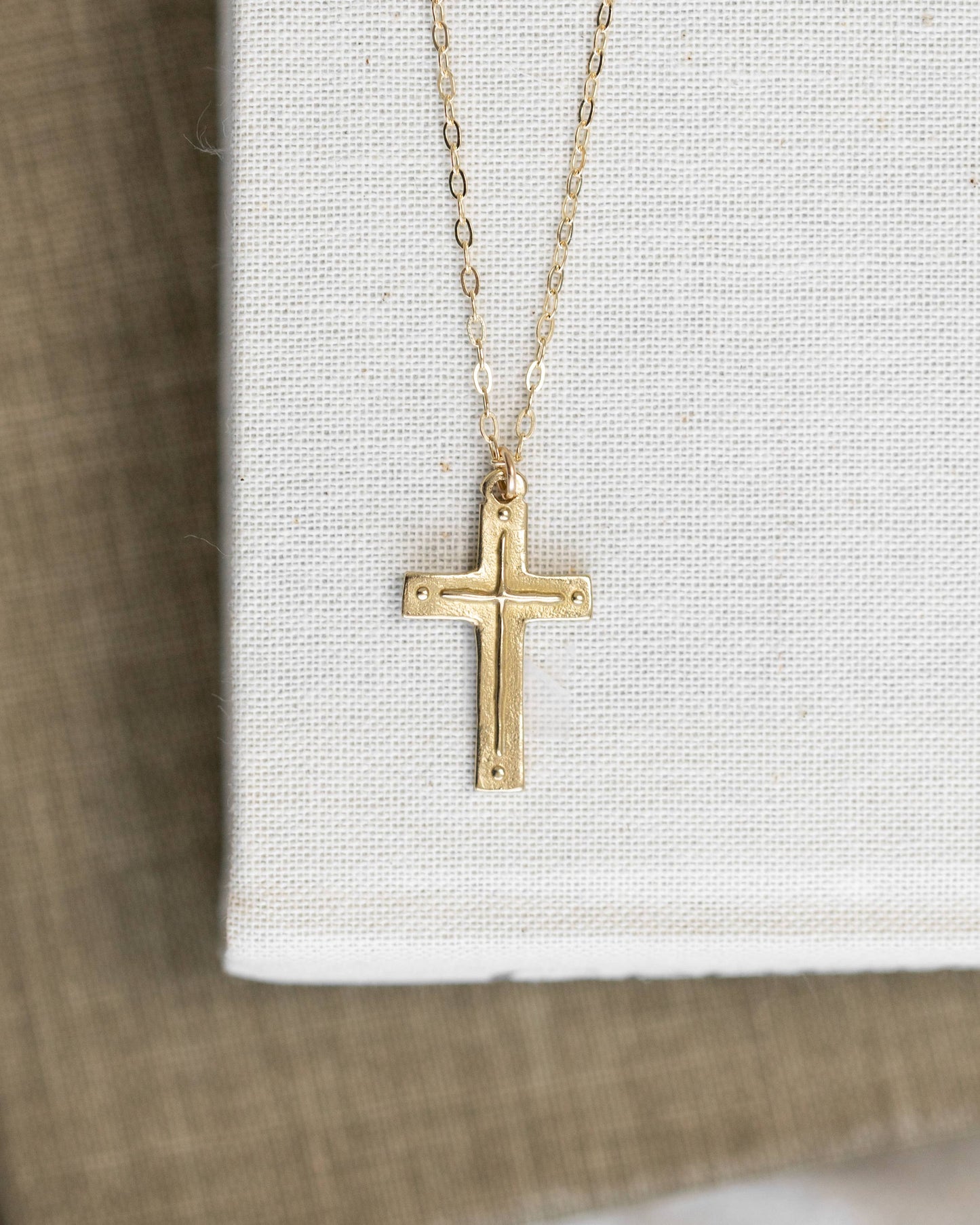 Madison Sterling - 16" - Cross / Titus 3:4-5 (Original Pendant Necklace)
