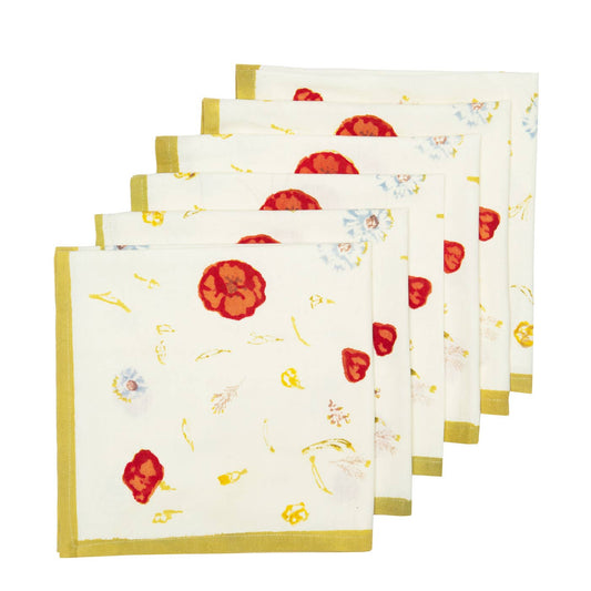 Couleur Nature - Springfields Multi French Napkins - Set of 6