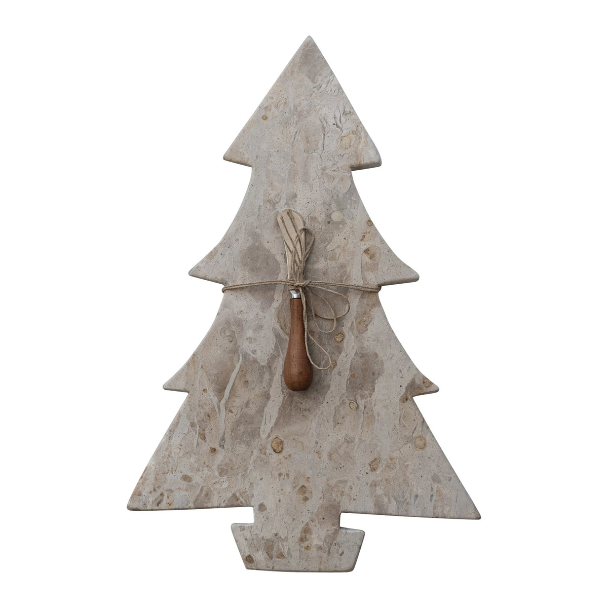 Marble Board with Canape Knife, Set of 2 Tied with Jute