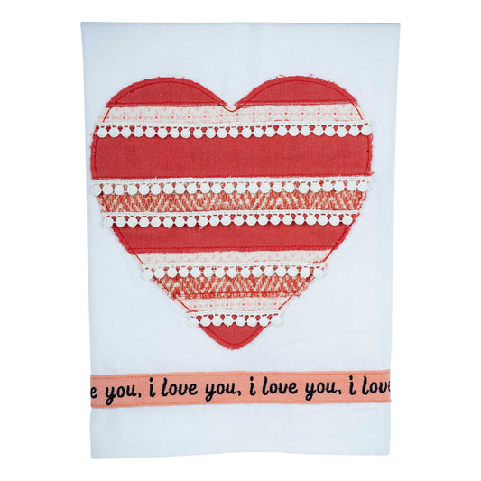 Glory Haus - Heart I Love You Tea Towel