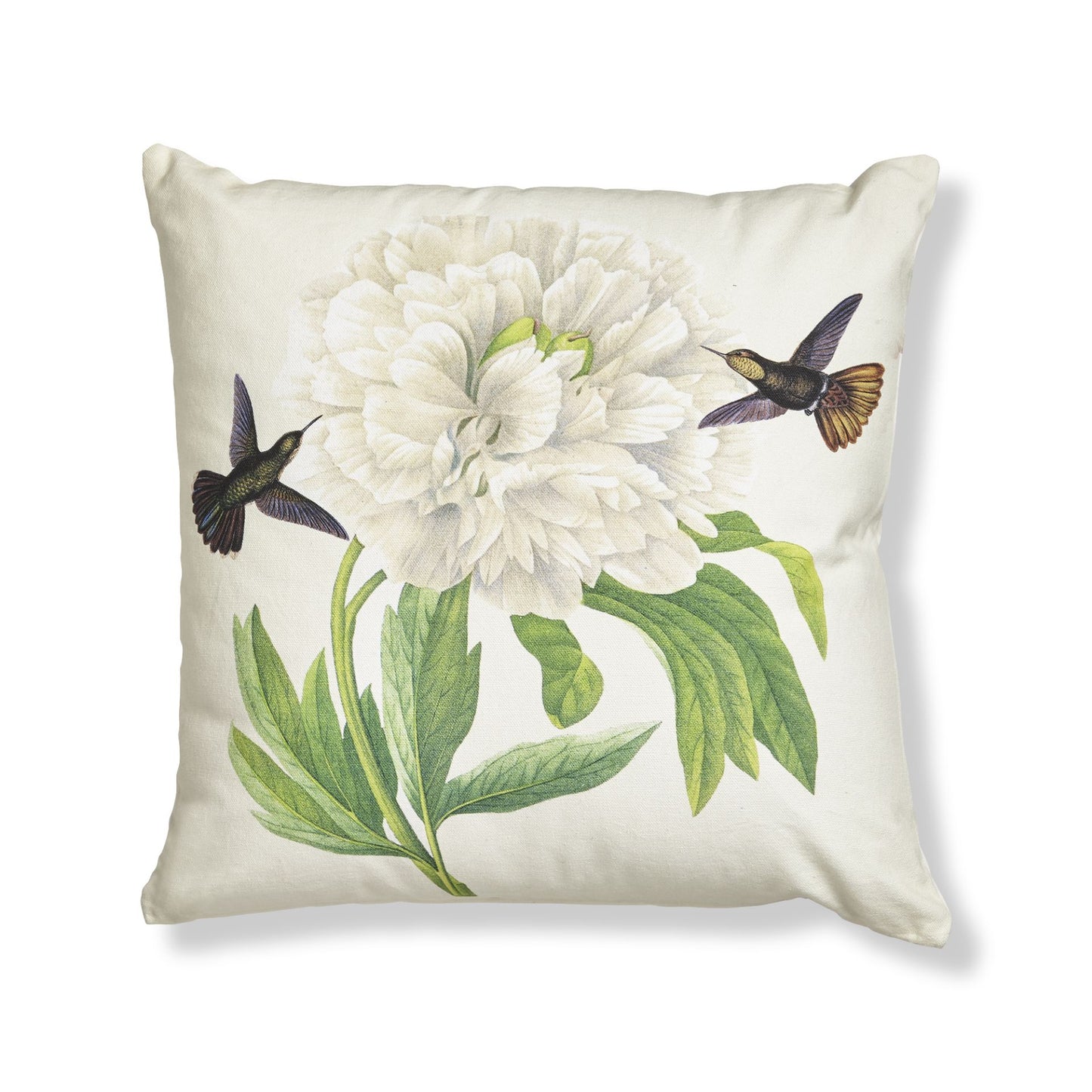 HUMMINGBIRD & PEONY PILLOW