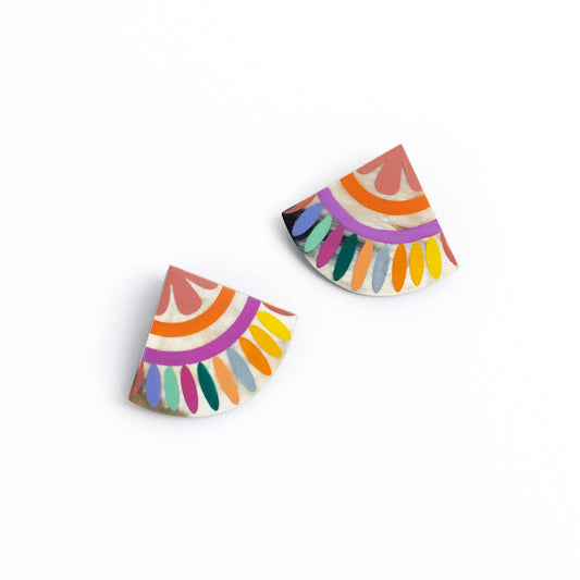 Sunshine Tienda - Rainbow Tile Earrings