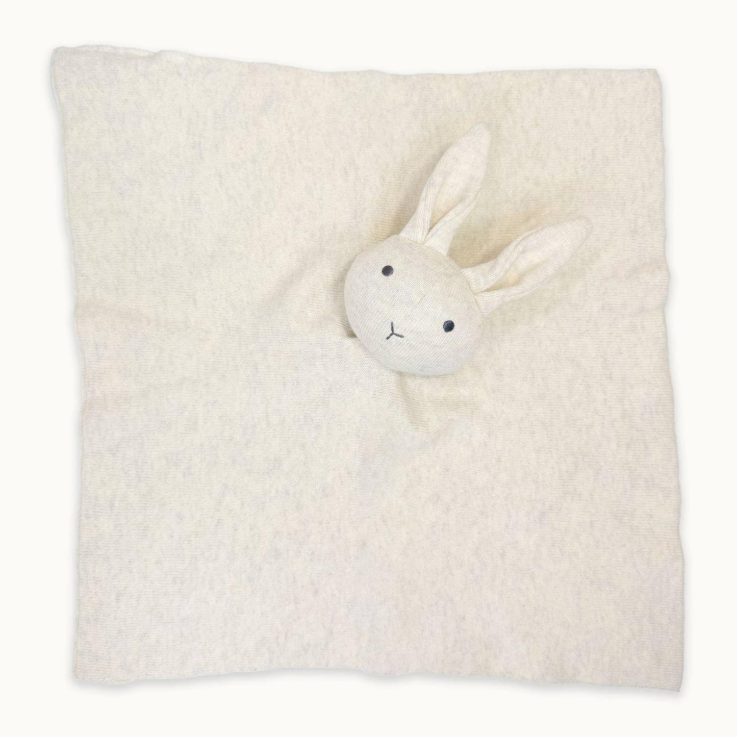 Viverano Organics - Bunny -Organic Baby Lovey Security Knit Blanket Cuddle Cloth