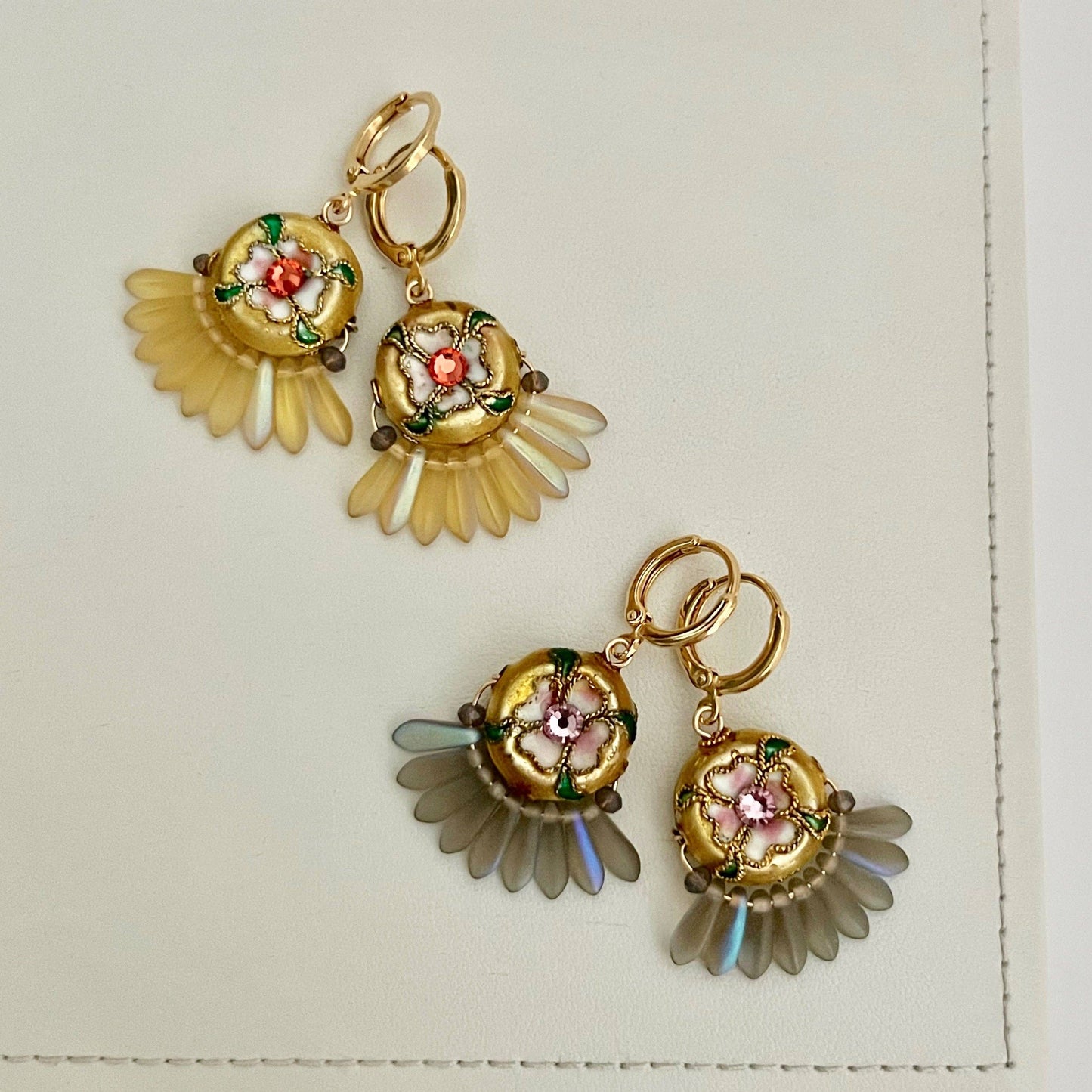 Sandrine France Studio - Flora Earrings: Marigold