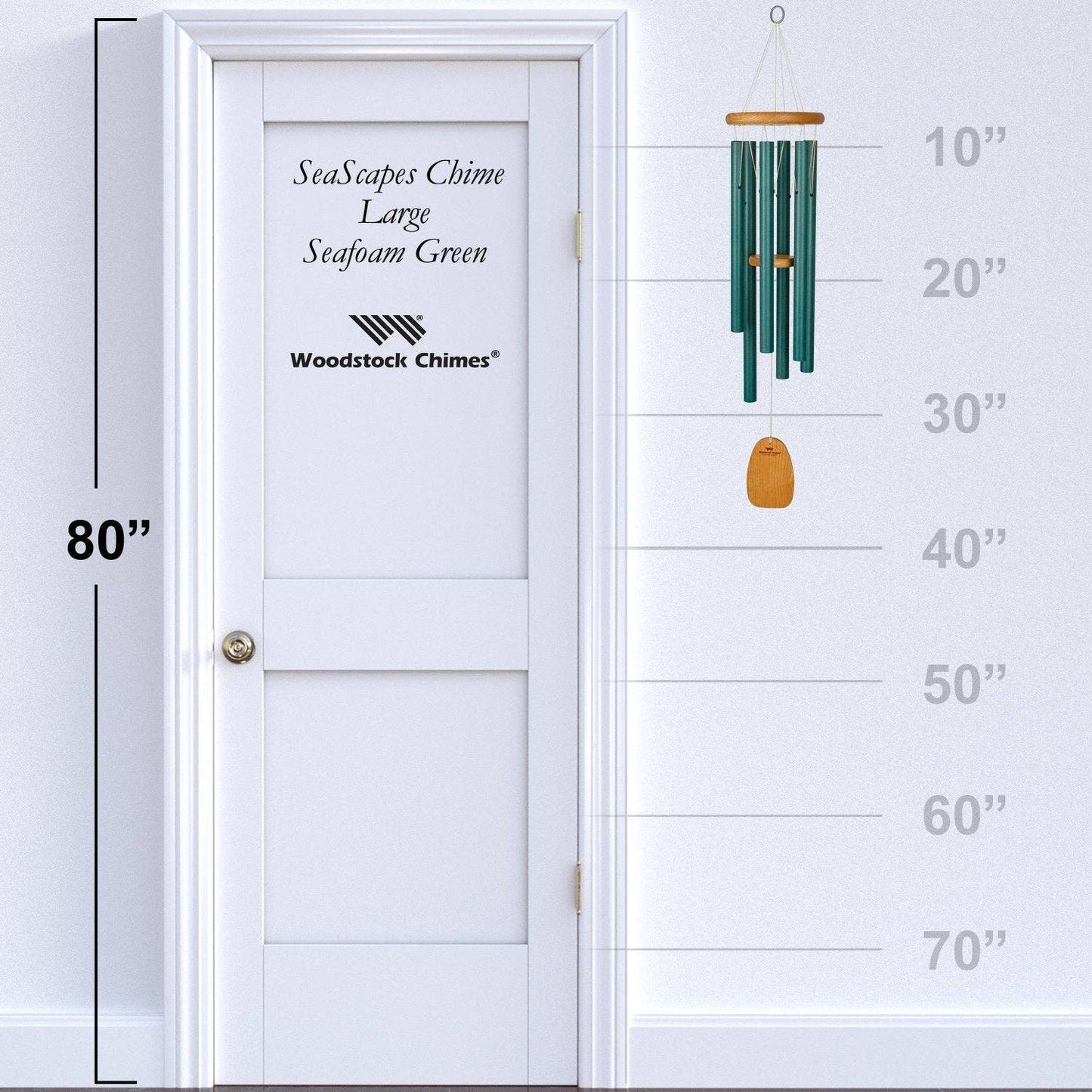 Woodstock Chimes - SeaScapes Chime™ - Seafoam Green, Large