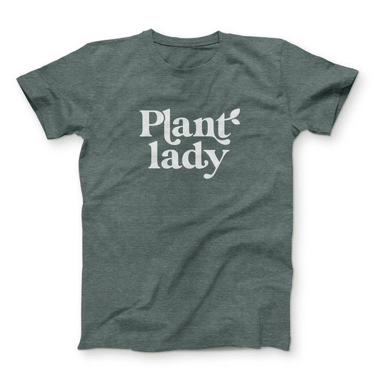 Ruff House Print Shop - Plant Lady T-Shirt : Forest Green: XS