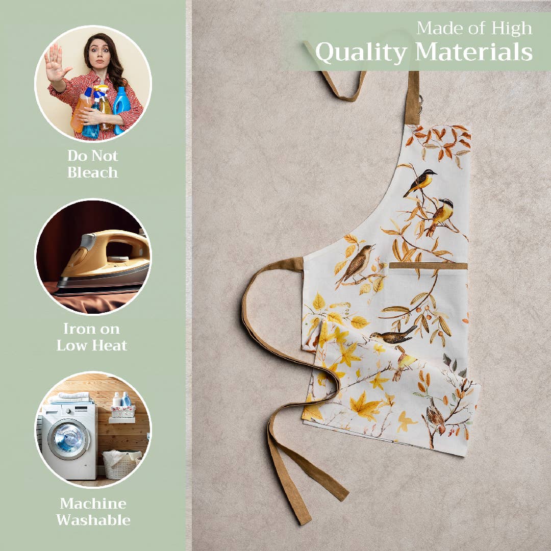 Maison d'Hermine - Design in Every Thread - Apron 100% Cotton - Everyday Cooking - Verdier